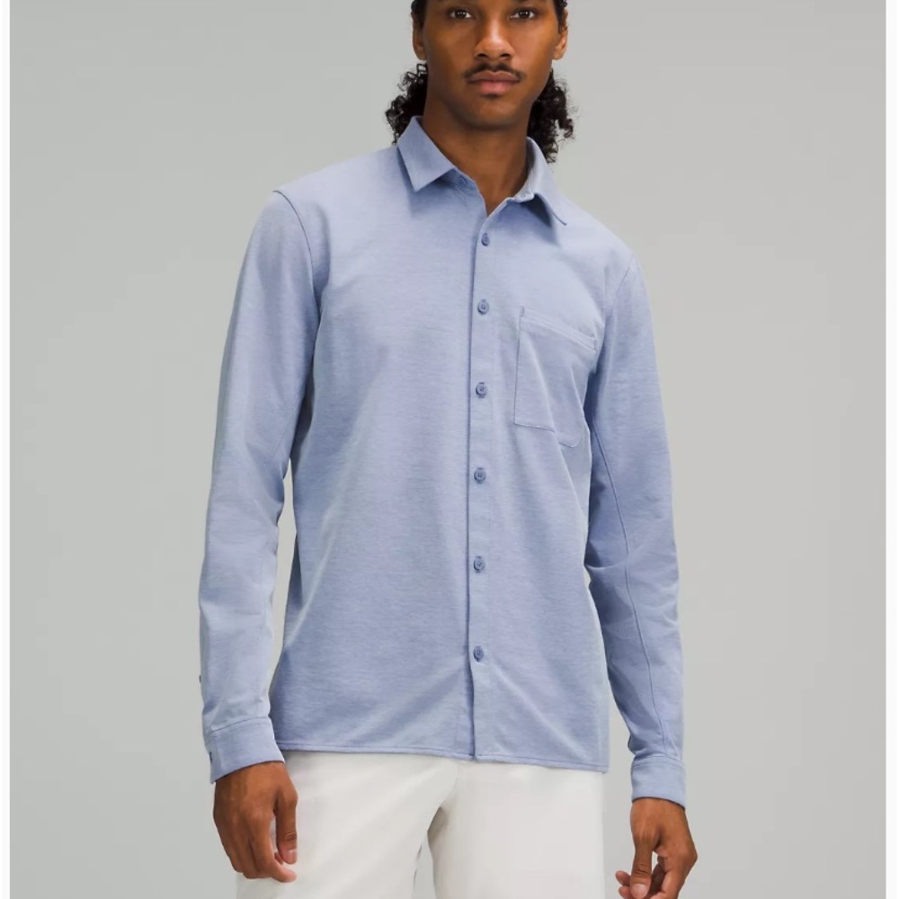 Lululemon Commission Long-Sleeve Shirt m/l blue
